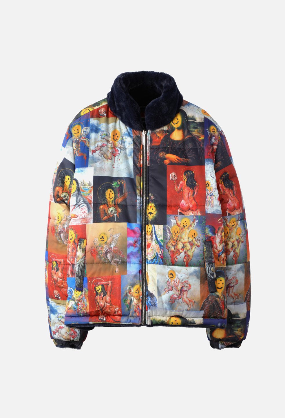 Pelayo Smiley Reversible Puffer Jacket