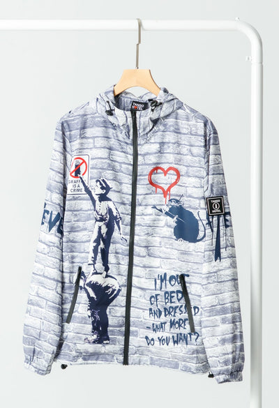 Graffiti Is A Crime Windbreaker
