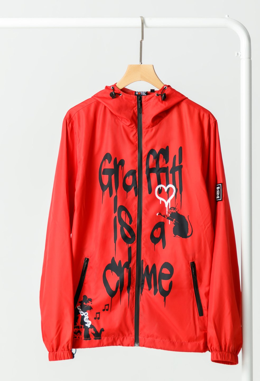 Graffiti Is A Crime Windbreaker