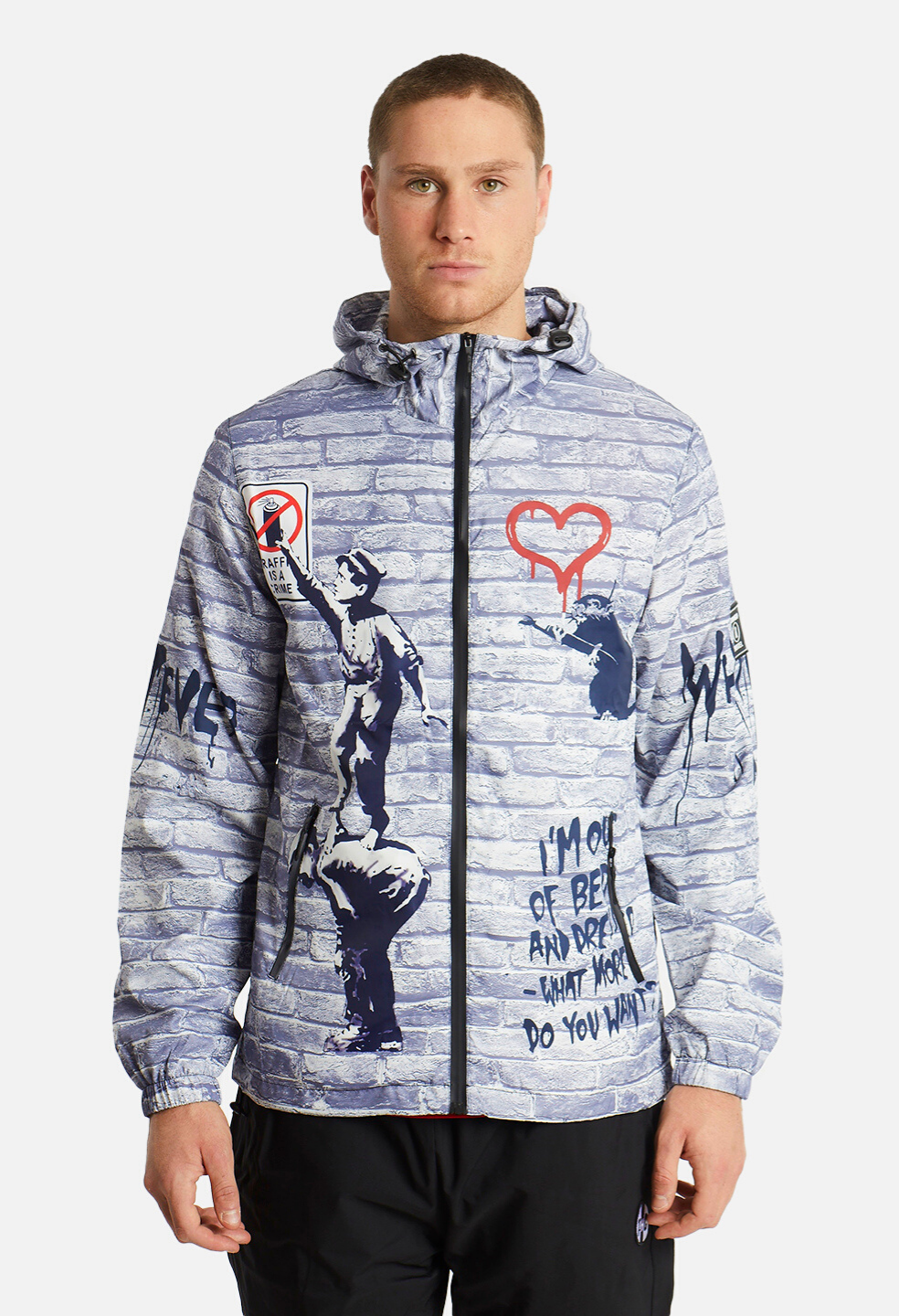 Graffiti Is A Crime Windbreaker