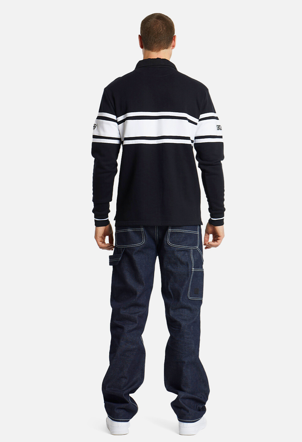 Retro ColorBlock French Terry Rugby