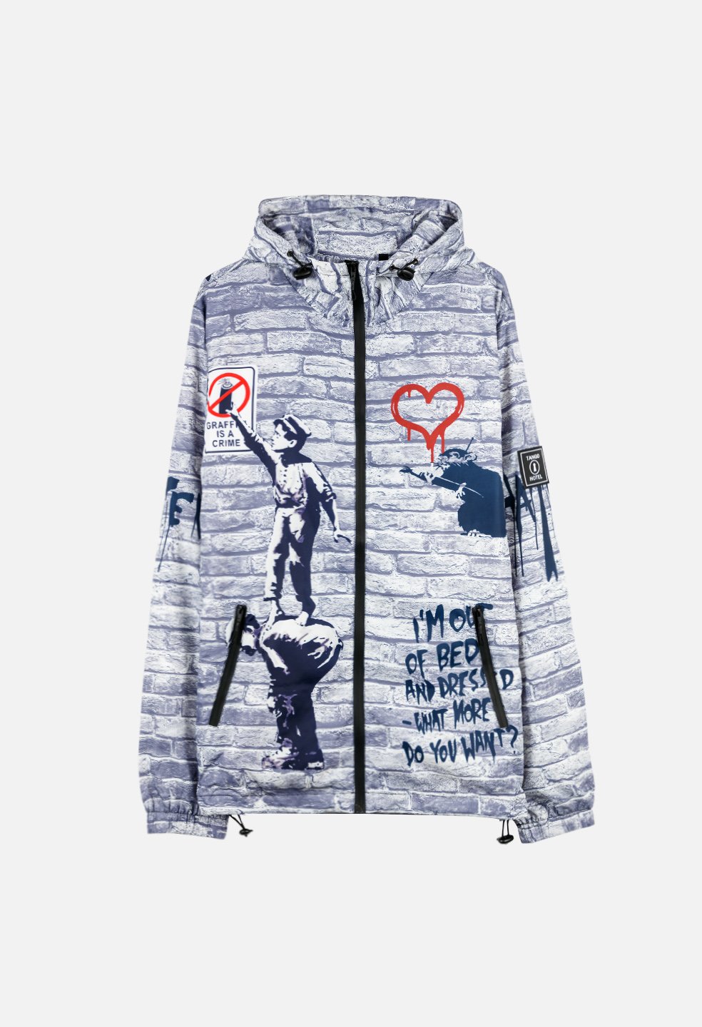 Graffiti Is A Crime Windbreaker