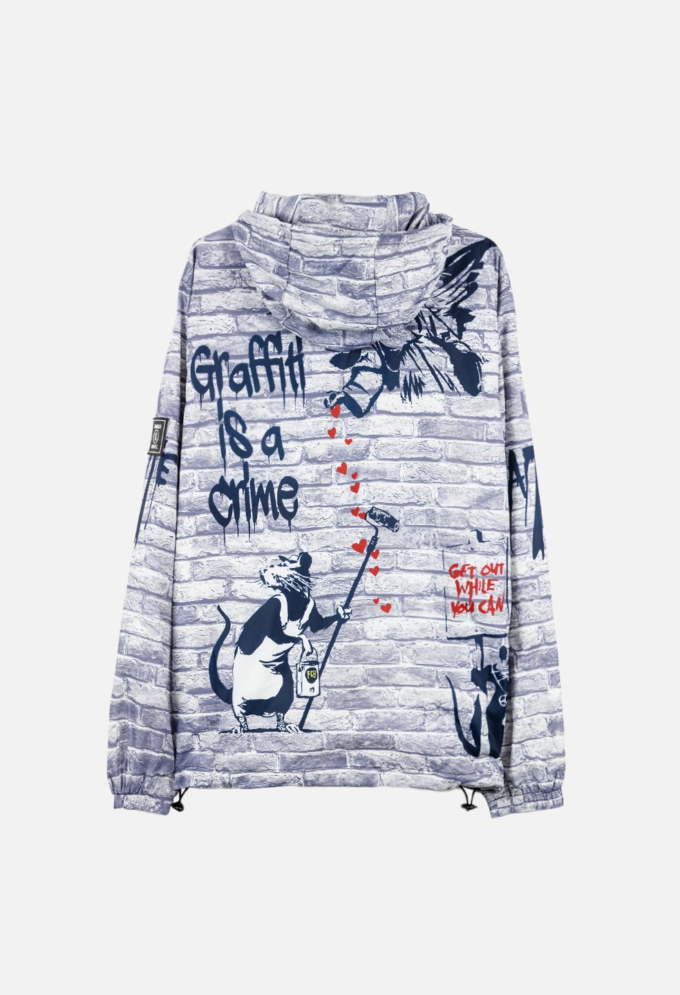 Graffiti Is A Crime Windbreaker