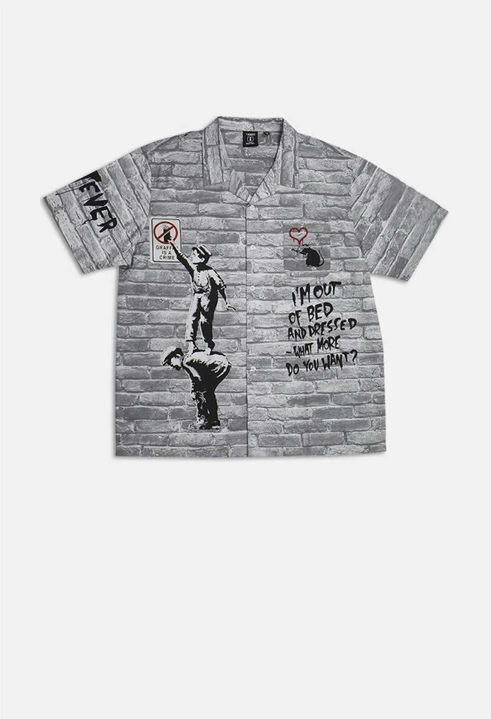Graffiti Is A Crime Cabana Shirt