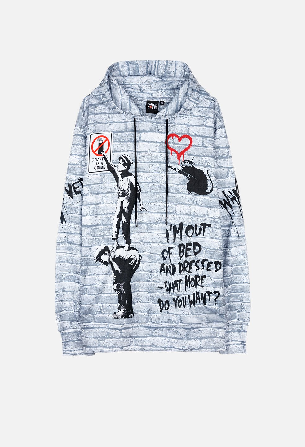 Graffiti Is A Crime All Over Hoodie