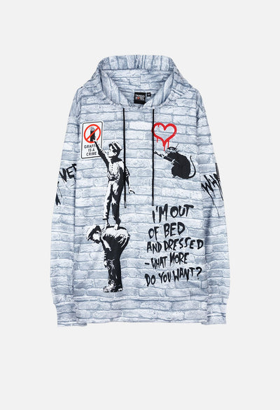 Graffiti Is A Crime All Over Hoodie