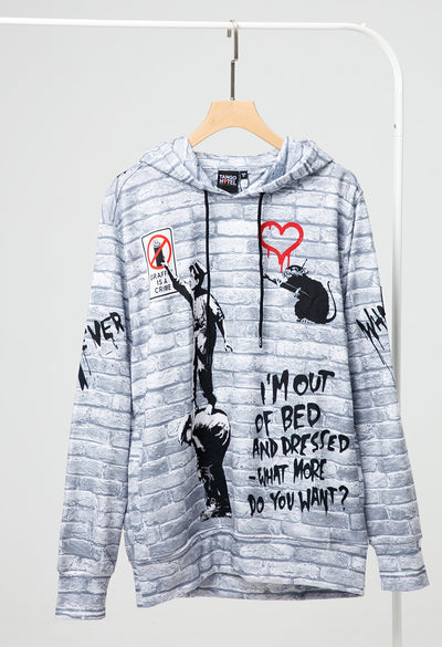 Graffiti Is A Crime All Over Hoodie