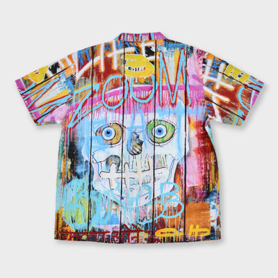 Skull Fence Cabana Shirt