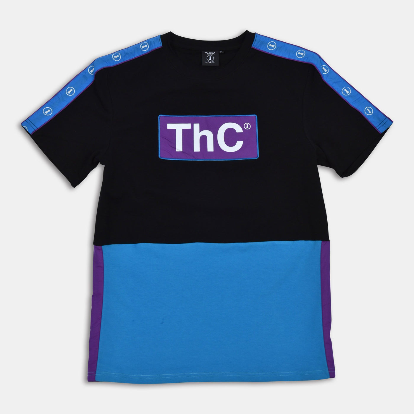 TANGO HOTEL COLLECTION THC BLACK COLOR BLOCK T-SHIRT