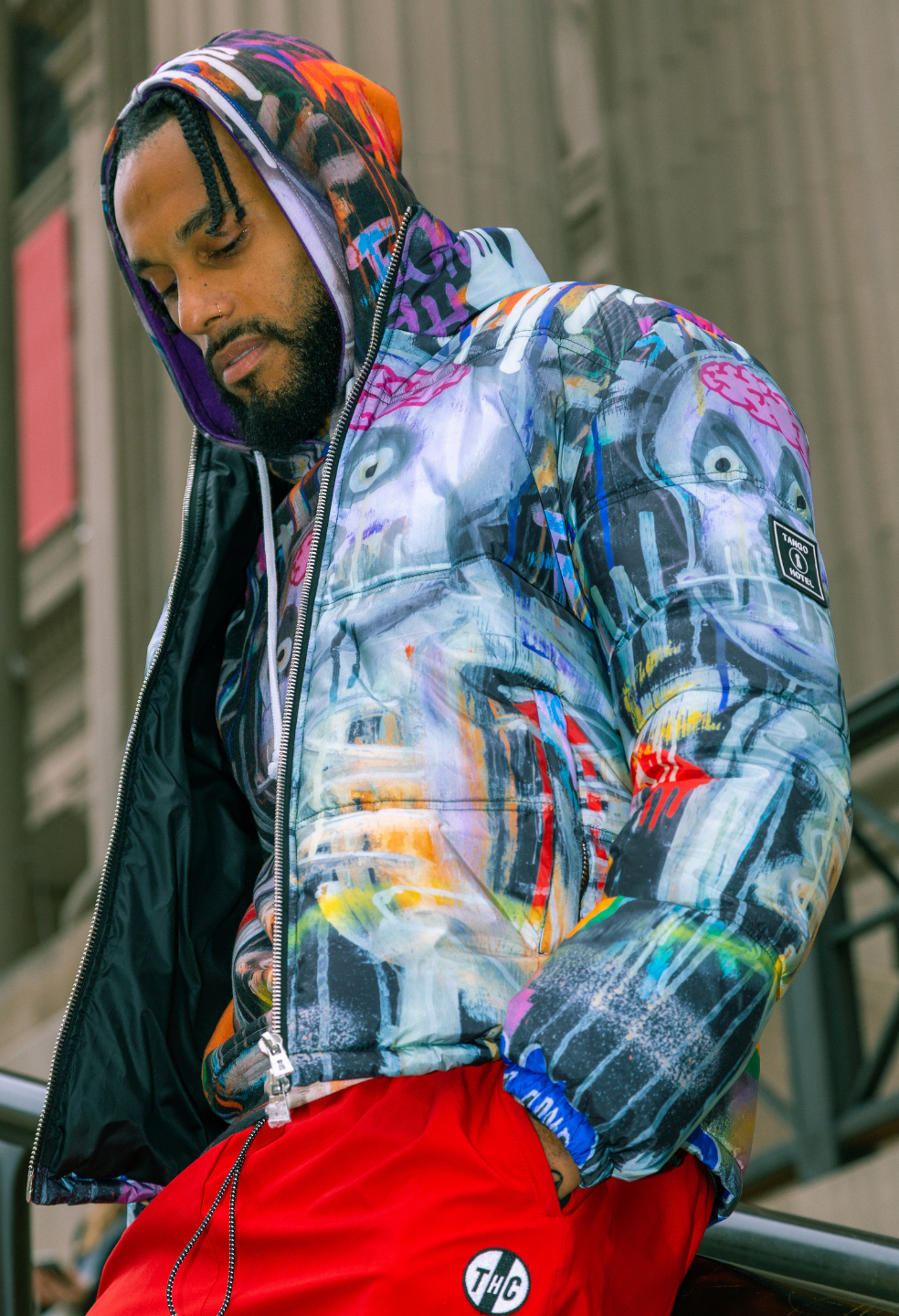 Skull Drip Puffer Jacket | Wearable Art | Tango Hotel Collection