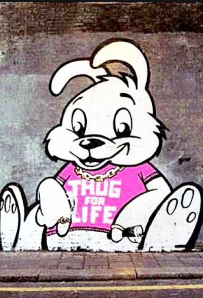 Thug Life Collar Tee