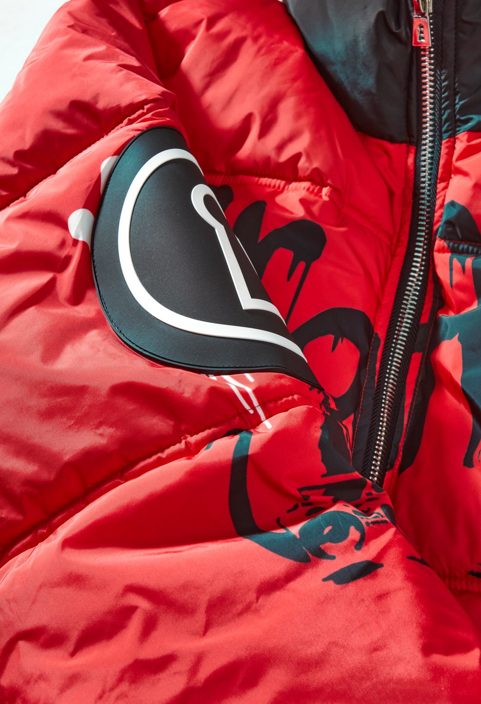 Brandalised Graffiti Is A Crime Puffer Jacket